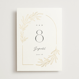 "Bianca" - Table Numbers in Ink by Kristie Kern - Front