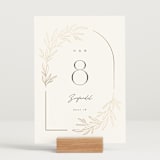 "Bianca" - Table Numbers in Ink by Kristie Kern - Displayed (stand not included)