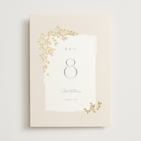"Everly" - Table Numbers in Latte by Kristie Kern - Front