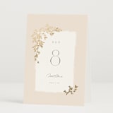 "Everly" - Table Numbers in Latte by Kristie Kern - Folded
