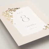 "Everly" - Table Numbers in Latte by Kristie Kern - Detail