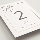 "Balanced" - Table Numbers in Milk White by Robin Ott - Detail