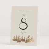 "Vista" - Table Numbers in Fallen Snow by Robin Ott - Folded