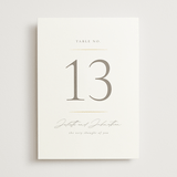 "Classic Line Frame" - Table Numbers in Silk by Wildfield Paper Co - Front