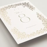 "Villa" - Table Numbers in Leaf by Kristie Kern - Detail