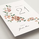 "Sweeping Vine" - Table Numbers in Dusty Rose by Itsy Belle Studio - Detail