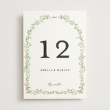 "Monogramed Arch" - Table Numbers in Mojito by Susan Moyal - Front