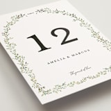 "Monogramed Arch" - Table Numbers in Mojito by Susan Moyal - Detail