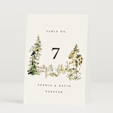 "Great Outdoors" - Table Numbers in Forest by Petra Kern - Folded