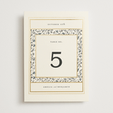 "Hansen" - Table Numbers in Almond by Stephanie Hawkes - Front