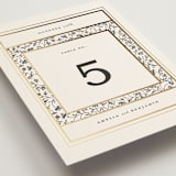 "Hansen" - Table Numbers in Almond by Stephanie Hawkes - Detail