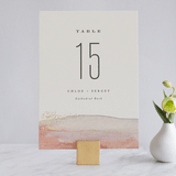 "Painted Desert" - Table Numbers in Sandstone by Hooray Creative - Front