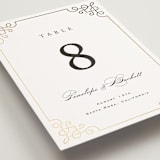 "Intertwined" - Table Numbers in Pearl by Janean Hinger - Detail