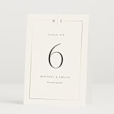 "Arcadia" - Table Numbers in Silk by Kelly Schmidt - Folded