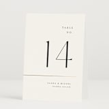 "Golden Ampersand" - Table Numbers in Silk by Kelly Schmidt - Folded