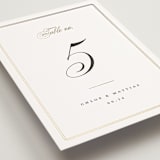 "Timeless" - Table Numbers in Linen by Erica Krystek - Detail