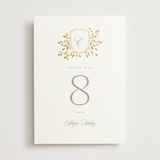 "Aperol" - Table Numbers in Chiffon by Kristie Kern - Front