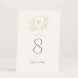 "Aperol" - Table Numbers in Chiffon by Kristie Kern - Folded