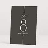"Formal lines" - Table Numbers in Iron by Erica Krystek - Folded