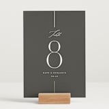"Formal lines" - Table Numbers in Iron by Erica Krystek - Displayed (stand not included)