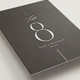 "Formal lines" - Table Numbers in Iron by Erica Krystek - Detail
