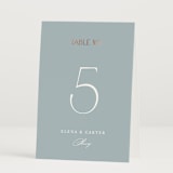 "Gilded Edge" - Table Numbers in Provincial by Angela Thompson - Folded