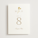 "The Romantic" - Table Numbers in Buttercream by Kristie Kern - Front