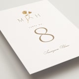"The Romantic" - Table Numbers in Buttercream by Kristie Kern - Detail