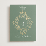 "Princess" - Table Numbers in Pine by Claudia Orengo - Front
