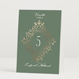 "Princess" - Table Numbers in Pine by Claudia Orengo - Folded
