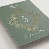 "Princess" - Table Numbers in Pine by Claudia Orengo - Detail