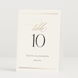 "Fineline" - Table Numbers in Spun Sugar by Jessica Williams - Folded
