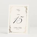 "Lake Como" - Table Numbers in Diamond by Kate Ahn - Folded