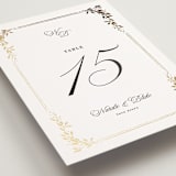 "Lake Como" - Table Numbers in Diamond by Kate Ahn - Detail