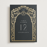 "Mirror" - Table Numbers in Onyx by Ana de Sousa - Front