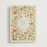 "Radiant Botany" - Table Numbers in Mint by Simona Camp - Front