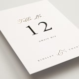 "You & Me" - Table Numbers in Classique by Design Lotus - Detail