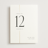 "Linear" - Table Numbers in Silk by Laura Hankins - Front