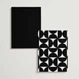 "Linear" - Table Numbers in Silk by Laura Hankins - Back of Card Options