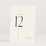 "Linear" - Table Numbers in Silk by Laura Hankins - Folded