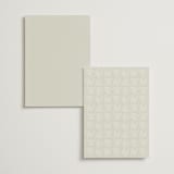 "Foil Botanical Frame" - Table Numbers in Taupe by Hannah Williams - Back of Card Options