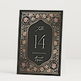 "Timeless Nature" - Table Numbers in Ebony by Ana de Sousa - Folded