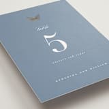 "meet me in the garden" - Table Numbers in Cornflower by Grae - Detail