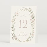 "Meadow" - Table Numbers in Spring Mist by Erin L. Wilson - Folded