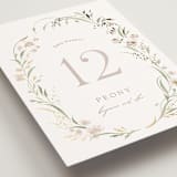 "Meadow" - Table Numbers in Spring Mist by Erin L. Wilson - Detail