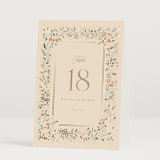 "Esther's garden" - Table Numbers in Ivory by Jennifer Wick - Folded
