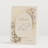 "Shimmering Hydrangeas" - Table Numbers in Tea Time by Susan Zinader - Folded