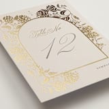 "Shimmering Hydrangeas" - Table Numbers in Tea Time by Susan Zinader - Detail