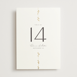 "Courtyard" - Table Numbers in Lily by Owl and Toad - Front
