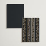 "Regency Grace" - Table Numbers in Onyx by Ana de Sousa - Back of Card Options